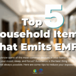 Banner showing top household EMF sources affecting brain health and ways to reduce EMF exposure